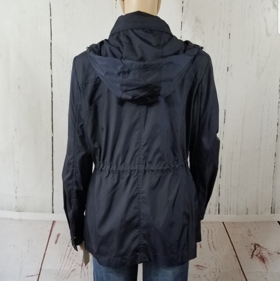 MICHAEL MICHEAL KORS Navy Light Cinchwaist Jacket - Picture 4 of 8